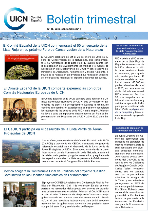 Nº 15. Julio-Septiembre 2014