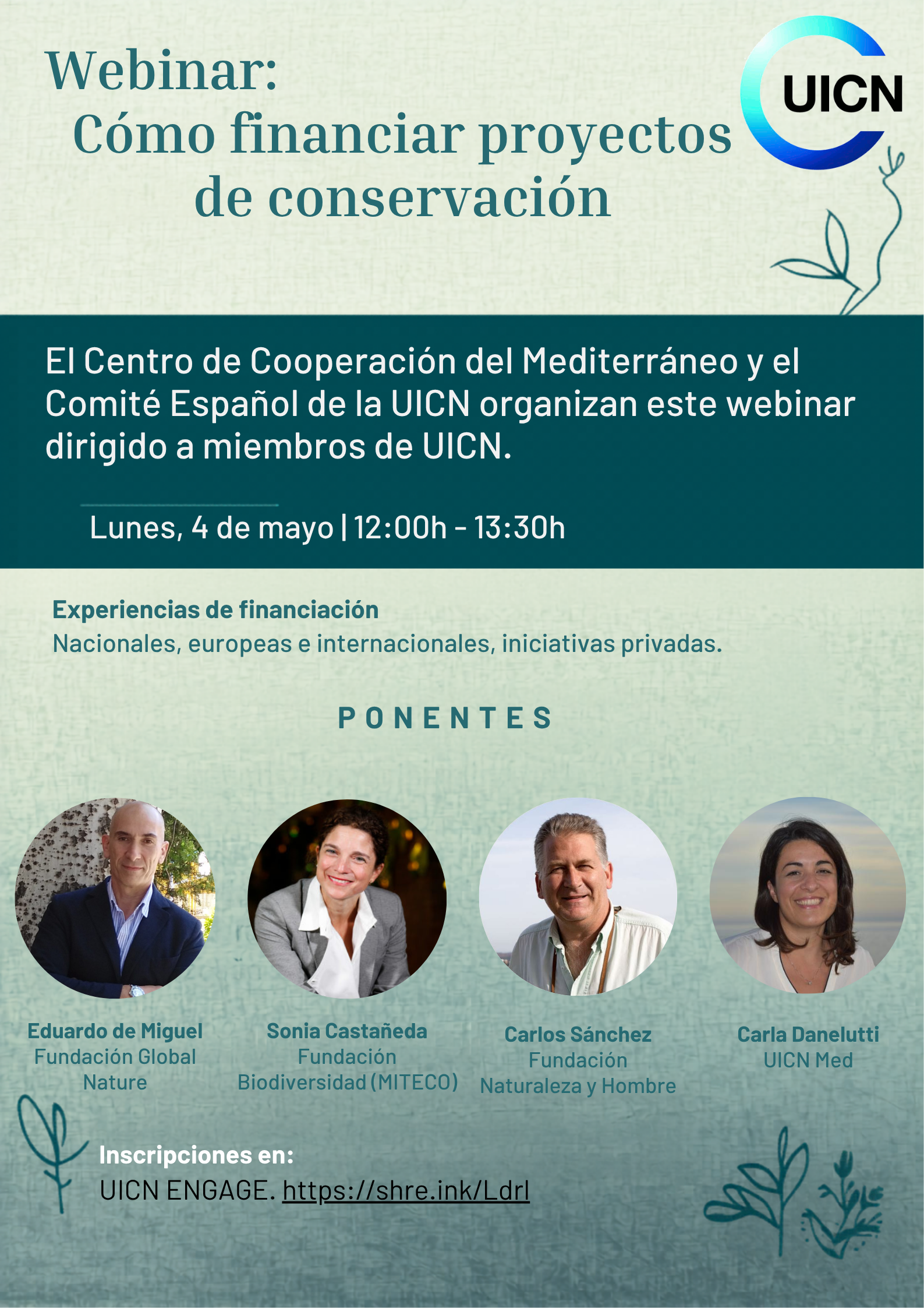 Webinar sobre financiación de proyectos de conservación